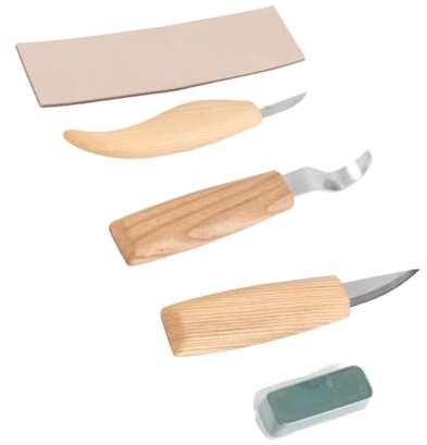 Trä Snidningsverktyg, trä Mejsel Sätter 5st Hand Trägravering Mejslar Knivsked Snidverktygsset Whittling Knivar trä Whittling Kit Wood Carving Kit For Sculpture Carpenter