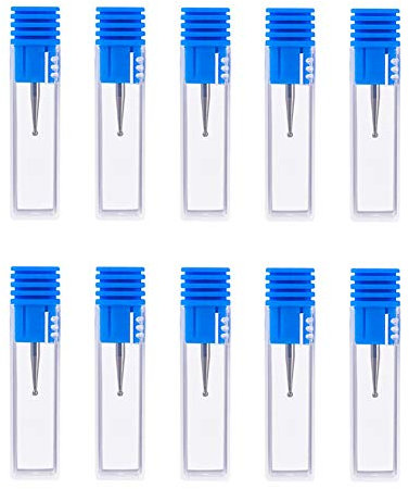 10 punte diamantate di ricambio per incisore elettrico senza fili, per incidere pietra, gioielli, vetro, metallo