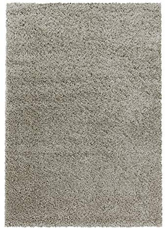 Teppium Moderner Hochflor Teppich Wohnzimmer 200x300 (200 x 290 cm) Natur - Shaggy Flauschiger Teppich, Extra Weich, Pflegeleicht und Einfarbig - für Schlafzimmer, Küche und Esszimmer