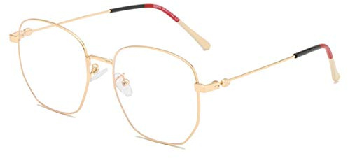 DAUCO Mode Occhiali Anti Luce Blu Montatura per Occhiali in Metallo Moda Occhiali da Computer Quadrati Anti Luce Blu Protezione Degli Occhi Donna