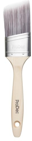 ProDec 5 cm Premier Angle Oval Trade Professional Syntetisk färgborste för en jämn finish målning med emulsion, glans och satinfärger på väggar, tak, trä och metall, 50 mm (2 tum)