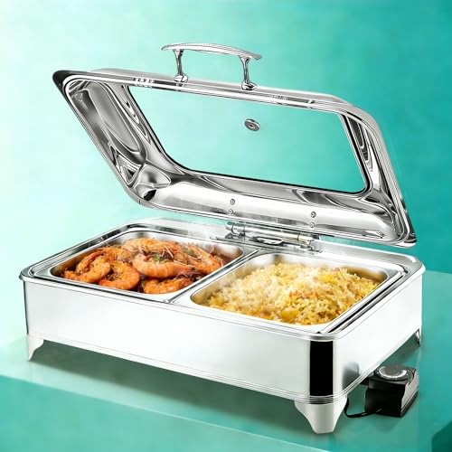 Aocay Chafing Dish Buffet Elettrico, 9L (1/2 Pan)