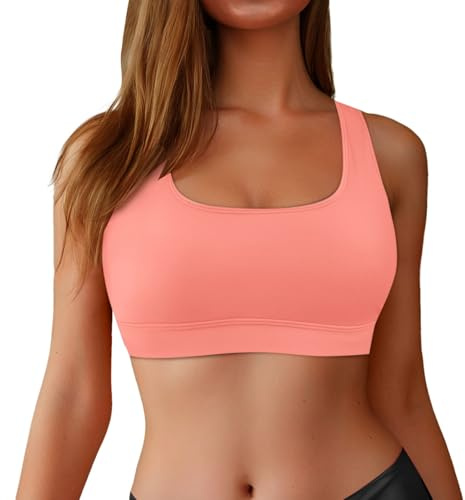 WWricotta Reggiseno Sportivo da Bagno con Schiena Scoperta da Donna, Bikini con Collo Alto, Costume da Bagno Nero da Allenamento, Top Imbottiti/1