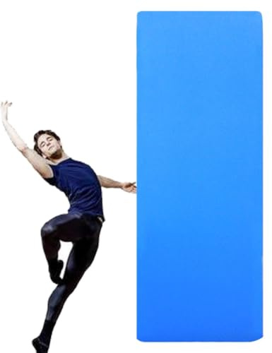 Estera de yoga antideslizante,Estera de ejercicios de yoga de | Estera de yoga antideslizante gruesa y ancha, estera de entrenamiento enrollable con hebilla para ej