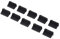 CABLEPELADO Protector de Puerto de Carga USB Tipo A | Tapones Antipolvo Tipo USB A | Silicona | Compatible con Puertos USB del Ordenador | Negro | 10 Unidades