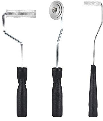 Fiberglass Roller Tools Kit, 3pcs Fiberglass Resin Laminating Bubble Roller Set for Tub Shower Bathtub Boat Repair