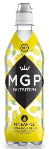 MGP Sugar Free Hydration Drink With Essential Vitamins, Pack of 12, Sports Recovery Electrolytes, Low Carbs, Fat & Gluten Free, Vegan Friendly, Vitamin C, B3, B5, B1, B6, B12 Supplement, Pineapple