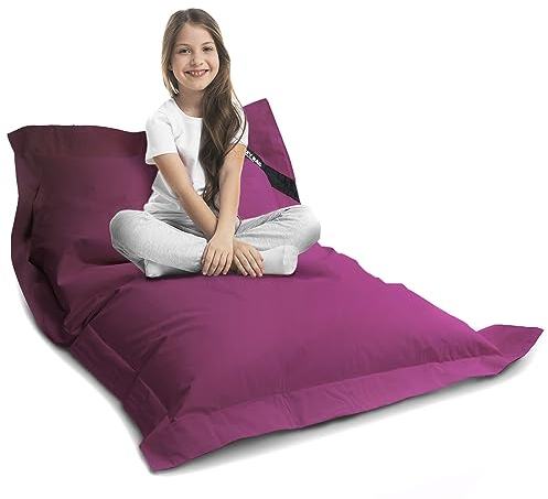 LAZY BAG Riesen-Sitzsack XL 160x125 cm mit 300 Liter | Sitzkissen 2-in-1 für Kinder & Erwachsene | Bequeme Indoor & Outdoor mit 3 Mio. EPS-Perlen für perfekte Ergonomie | Deutscher Marken Hersteller