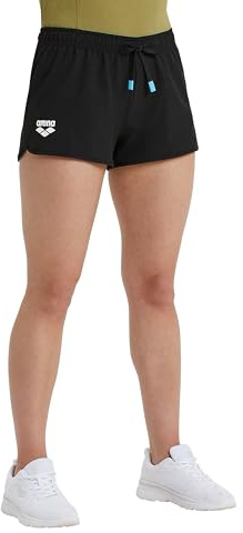 arena Team Short Solid Maillot, Noir, S Femme