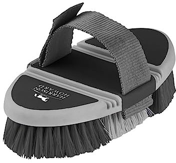 Harrison Howard Flexible Finish Horse Grooming Brush, Bendable Brush