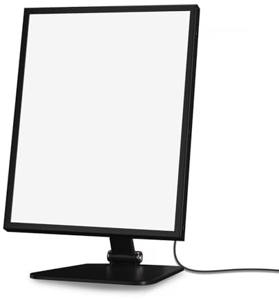 Trayvespace Lampada da giorno per terapia della luce, lampade da tavolo senza raggi UV 10000 Lux