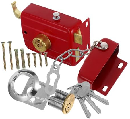 NULYLU Cerradura De Puerta De Madera Pestillo De Seguridad Cerrojo Metálico Para Puerta De Dormitorio Cierre Antirrobo Para Uso Interior