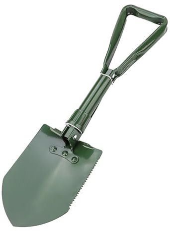 Pala Plegable Palas para Quitar Nieve Pala De Nieve Plegable para Exteriores Pala Plegable de Acero Alto Carbono Multi-functionin Mini Plegable para Campar Hacer Excursionismo Jardinería（verde）