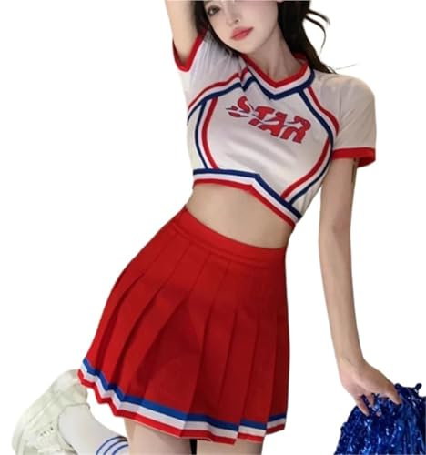 IKFGTJRE Cheerleader kostym cheerleading-uniformer, sportdräkter för studenter