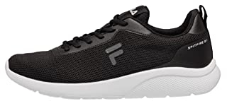 FILA Herren Spitfire Laufschuh, Black-White, 43 EU