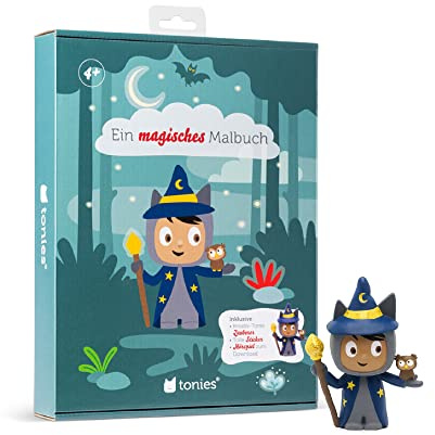 tonies Malbuch mit Kreativ Zauberer für Toniebox, Ausmalbuch – Freundschaftstag im Zauberwald mit Hörspiel zum Download