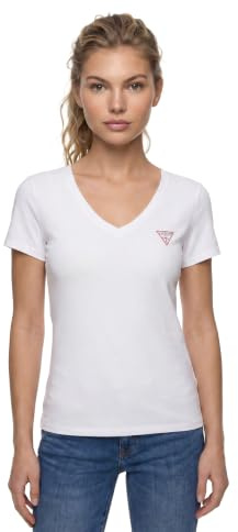 GuessWomen'sSS VN MINI Triangle TEET-SHIRTSPure WhiteSize L Length N