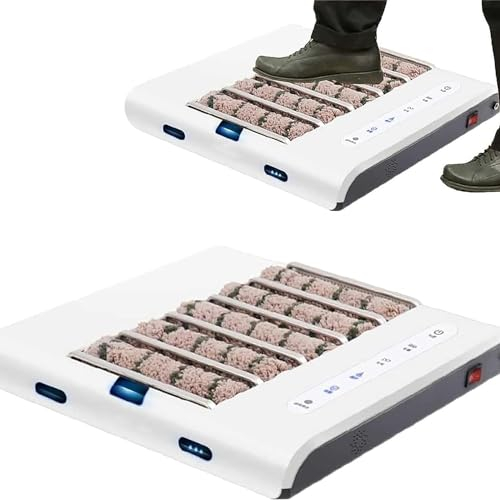 Cireuse de chaussures à induction automatique, machine de nettoyage de semelles, nettoyeur de chaussures sans eau, avec aspiration de 1000 Pa et vitesse de 260 tr/min, brosse à chaussures d'entré