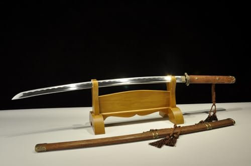 TEERMA 40 Zoll China Handmade Schwert aus Hohem Mangan Stahl scharfes und echtes Katana China Schwert SW821