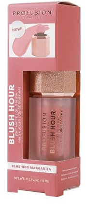 Profusion Cosmetics Blush Hour Soft Matte Liquid Blush, Rich Pigment Cheek Tint for Natural Dewy Glow with Lightweight Formula (Blushing Margarita)