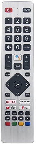 Replacement Voice TV Remote Control Applicable For Blaupunkt BLF/RMC/0015N BA43U5142MEB BA50U5142MEB BA50U5262MEEB 4K Android TV and Compatible with SHARP SHW/RMC/0134