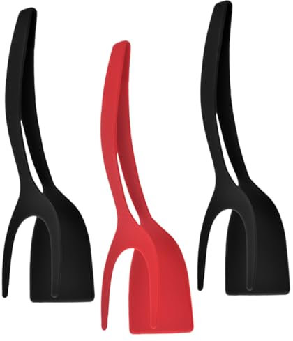 PRETYZOOM 1 Set Paletta Per Uova Spatola Pinze Per Cucinare Spatola Per La Casa Spatola In Silicone Pinze Pinze Per Cucinare Accessorio Per La Cucina Spatola Per Cucinare Pinze Per 3 pezzi