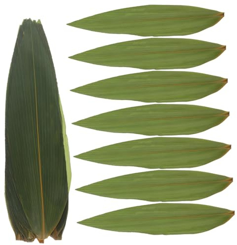 TOPPERFUN Esterilla para Sushi 100 Hojas Decorativas de Hoja Verde, Delicadas y Seguras para Cenas Familiares y Reuniones, Adorno Adecuado para Platos de Sushi