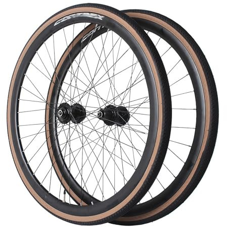 700C Rennrad-Laufradsatz Doppelwandige Felgen Aus Aluminiumlegierung Für Gravel-Bikes Scheibenbremse Schnellspanner 32H-Naben Für 8-12-Gang-Kassetten(with tire)