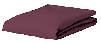 ESSENZA Spannbettlaken Premium Percale Marsala, 140x200 cm - 100% Baumwollpercale 200TC - Uni