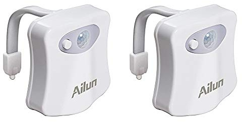 LED-Nachtlicht mit Bewegungsaktivierung für Toiletten, 2 Packungen, Farb-Bewegungsmelder, LED-WC-Nachtlicht, Herren, Frauen oder Geburtstagskinder – lustige, einzigartige Geschenkidee