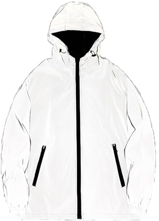 jacke reflektierend herren，Fahrradjacke Damen Winter Thermo Reflektierend Wasserabweisend Winddicht Atmungsaktiv Radjacke Laufjacke,Grau 2,L