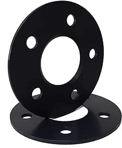 TRACER Spurverbreiterungen Distanzscheiben 10205W 5mm schwarz eloxiert - Lochkreis 100/5+112/5 - Mittenloch 57,1-2 Stück