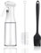 Layba Sprüher 200ml Öl-Sprühflasche für Kochen Ölsprüher Glas für Olivenöl, Essig, Essig-Öl Spray Perfekt für Braten Oder Grill, Kontrollierter Ölspray mit Verschlusskappe, Wiederbefüllbar (Weiß)