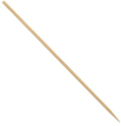 Monouso | 100 Pinchos de Madera, 20cm, Madera de Abedul, Brochetas para Barbacoa, Pinchos Parrilla, para Fruta, Verdura, Postres, Picnic, Camping
