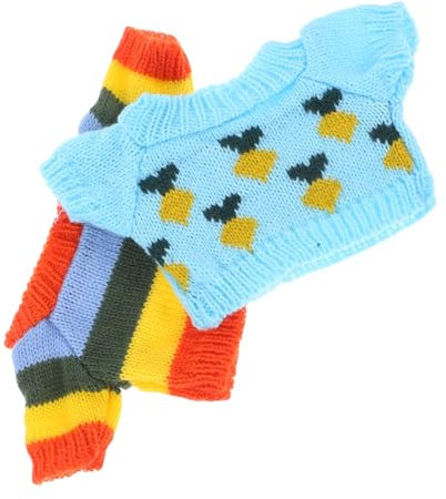 VICASKY 2 Stück Plüschbären Kleidung Kapuzenpullover Spielzeugtier Kapuzenpullover T Shirts Für Stofftiere Bärenkostümzubehör Bärenhemden Für Männer Bärenbaumwollkleidung Niedliche