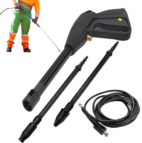 Pistola limpiadora de alta presión, pistola de alta presión, pulverizador de riego, con mango ergonómico para terraza, de ventana, interior y exterior