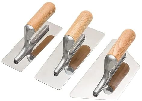 Tagtight 3-pack venetianisk jämningsspachtel, murspachtel av rostfritt stål, ergonomisk handgreppsdesign, venetiansk spachtel, stuckatörsspachtel för torväggar och murare verktygsset