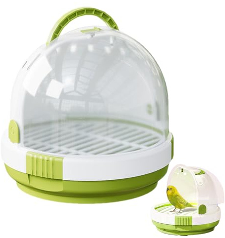 Cage de Transport de Perroquet - Sac d'oiseaux Transparent, Caisse de Voyage Respirante | Carrier Portable à cachat, Cage de Verrouillage sécurisé, boîte de volière pour Perruche, chenil pour Animaux