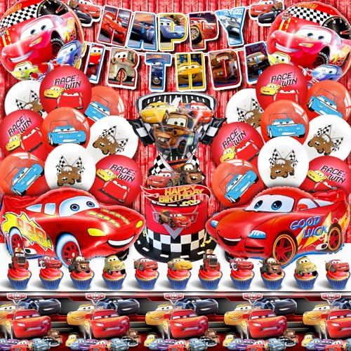 Palloncini Car, Car Compleanno Decorazioni, Kit Compleanno Auto, Tovaglia Banner Decorazione Bambino, Tema Decorazioni Compleanno