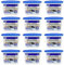 ASAB Dehumidifier Box Scented Desiccant Moisture Removal Damp Trap with Hydrophilic Crystals 500ml Disposable Dehumidifier Portable Condensation Remover for Bathrooms and Basements (Original 12 Pack)
