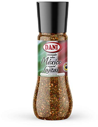 Dani - Sazonador México especial Fajitas con Molinillo 230 gr - Tamaño Familiar, Cocina Mexicana