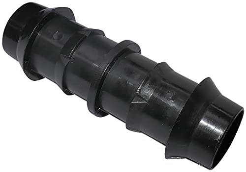 AERZETIX - Set med 30 reparationsräfflade delar/skarvar för droppslangar Ø20 x Ø20 mm - plastslanganslutning för bevattning/sprinklersystem