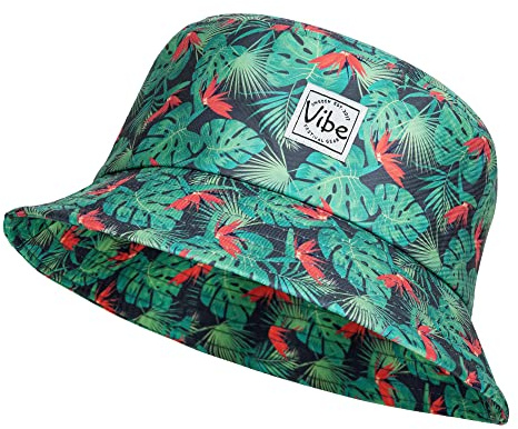 Vibe Festival Gear Bucket Hat Unisex for Men Women Fashion Fishing Hat Cute Fisherman Cap (Hawaii)