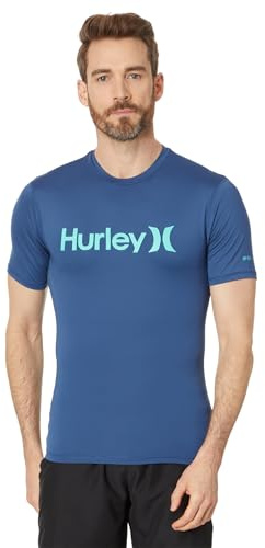 Hurley Herren OAO Quickdry Rashguard SS Rash-Guard-Shirt, Submarine,