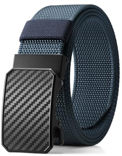 SENDEFN Cinturón Táctico, Cinturón Hombre de Nailon Trabajo 3,8cm, Cinturones Automática Apto para deportes al aire libre con Caja de Regalos