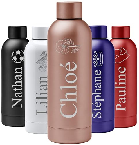 KDO MAGIC - Gourde Personnalisé 550ml Isotherme (Rose)