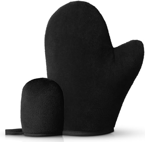 Hianjoo 2 in 1 Self Tanning Mitts Self Tanner Mitt Applicator