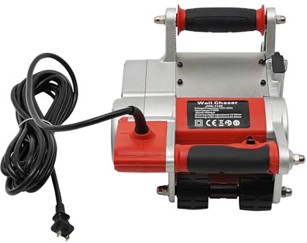 DUIBAII 1100W Electric Wall Groove Cutting Machine, Concrete Cutting Slotting Machine, Electric Floor Wall Chaser Groove Concrete Cutting Slotting Machine for Grooving Hollow Bricks Foam Turnings