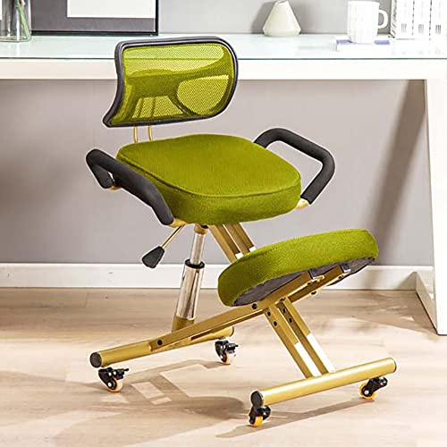 Silla ergonómica para rodillas – Taburete ajustable con soporte de espalda para mejorar la postura, ideal para uso doméstico y de oficina