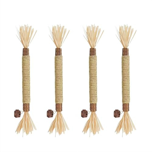 Cikiki Silvervine Bâtons de 21,8 cm pour chat, grand jouet naturel à mâcher pour le nettoyage des dents, gros bâton de mélange de menthe à chat, jouet à mâcher dentaire pour intérieur